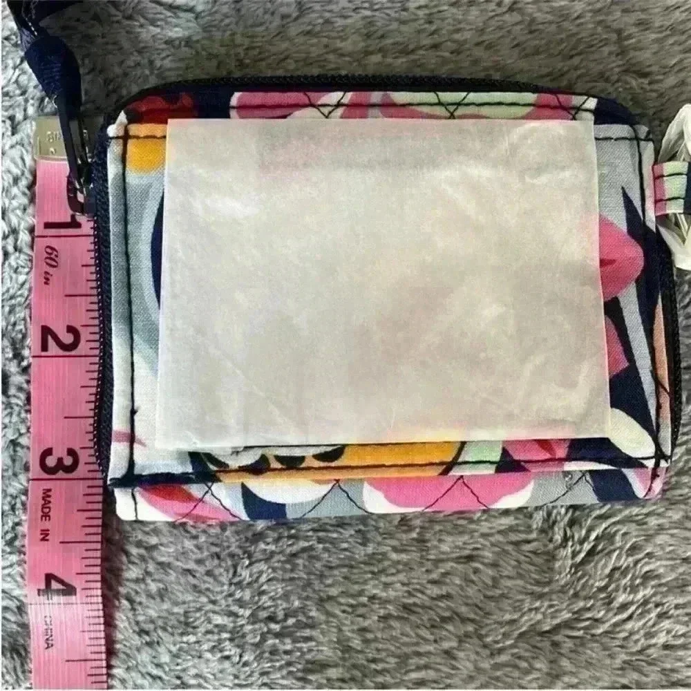Vera Bradley RFID Petite Zip-Around Wallet Mod Paisley NWT